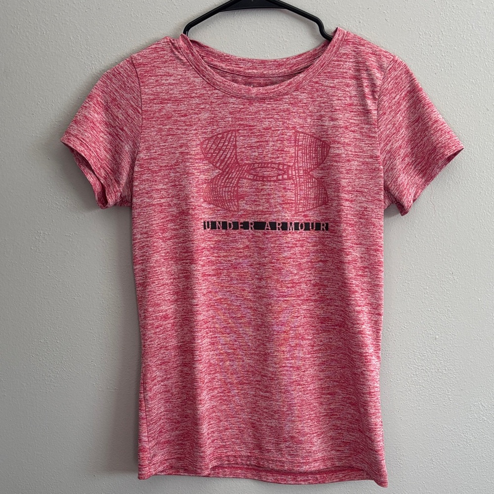 Under Armour Women's Heathered Pink Tee